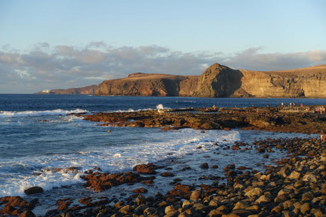 Grande Canarie, Puerto de las Nieves : piscines naturelles d'eau de mer d'Agaete