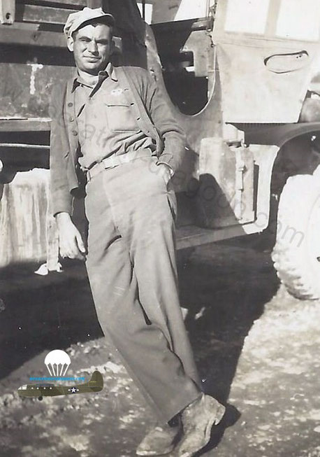 Waymon GARNER in southern France. Notice his glider infantry badge on his shirt awarded from his glider landing 15th of august 1944.