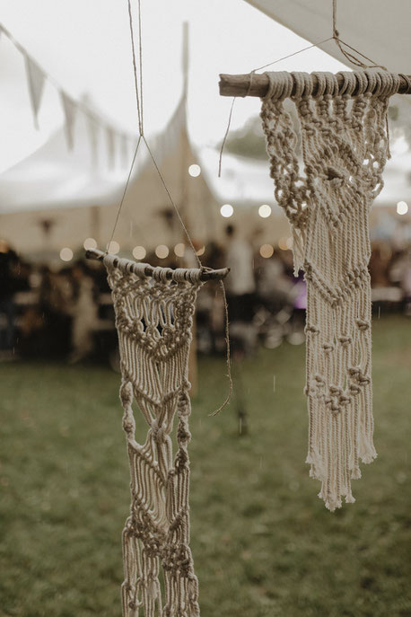 Boho Hochzeit Dekoration - Hochzeit unter einem Zelt