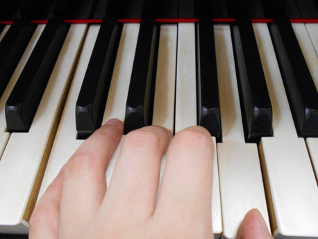 ピアノを弾く指を動きやすくする練習画像