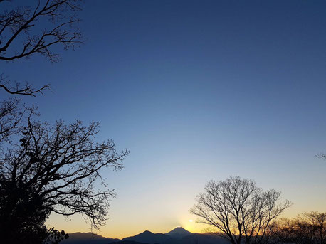 日没の空