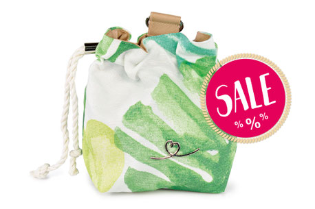 Bellovie Futterbeutel Leckerliebeutel Premium grün Palmenblätter