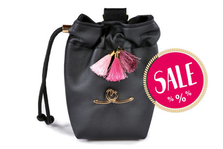 Bellovie Futterbeutel Leckerliebeutel Luxus Boho Hippie schwarz