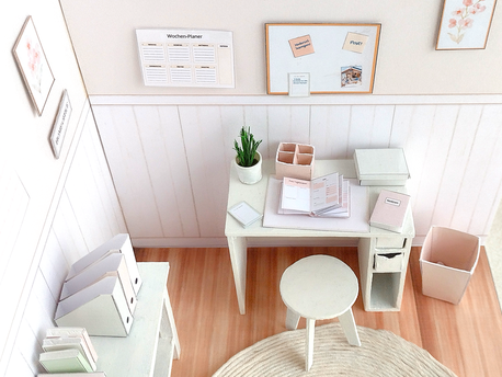 Büro-Miniaturen 1:12 basteln