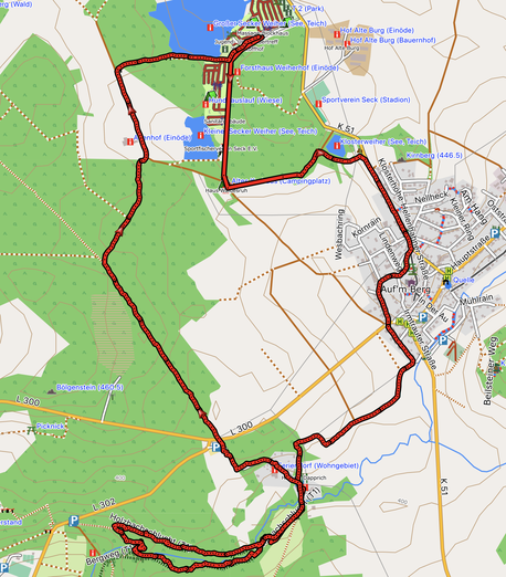 GPXTrack "10 Km durch die Holzbachschlucht"