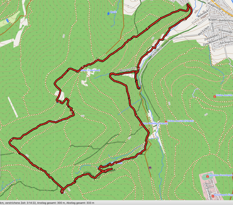 GPXTrack "11 Km Trödelsteinpfad"