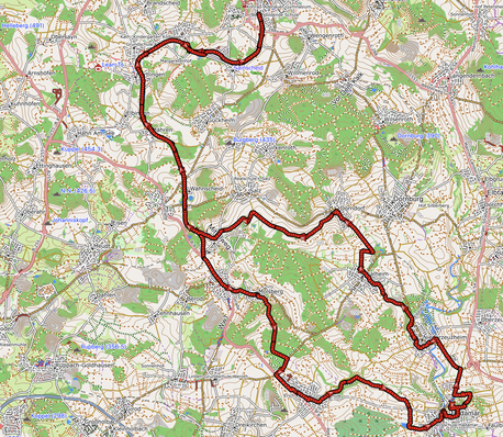 GPXTrack 54 km Westerburg - Hadamar