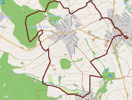 GPXTrack "14 km Südschleife Blasiussteig"