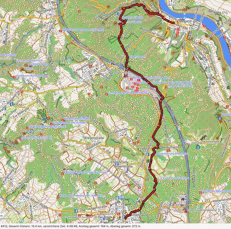 GPXTrack Hunsrückbahn Wanderweg