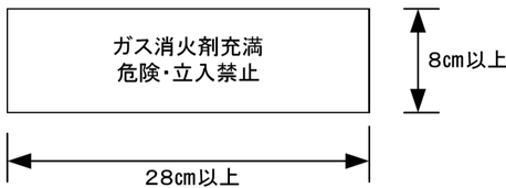 消火剤が放出された旨を表示する表示灯