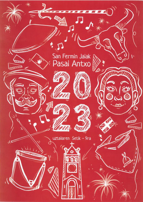 San Fermin Jaiak Pasai Antxo 2015 cartel fiestas