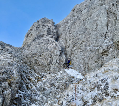 Stockhorn Nordwand, Mülloch, Tschabold, Drytooling, mixed climbing