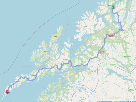 Tromsø-Reine 540km
