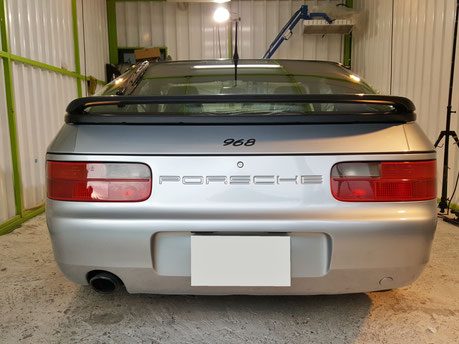 ポルシェ９６８のポーラシルバーのコーティング完成 アートディテール