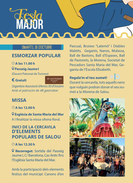 Programa de la Festa Major de Salou