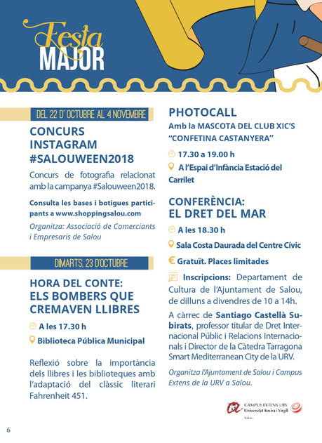 Programa de la Festa Major de Salou