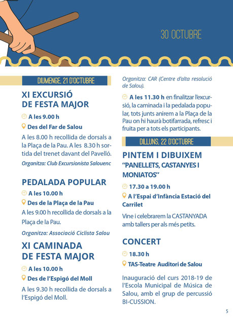 Programa de la Festa Major de Salou