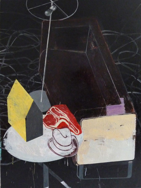 "Schögel's Schicksal II.", 2013, 160 x 110 cm, Öl auf Leinen