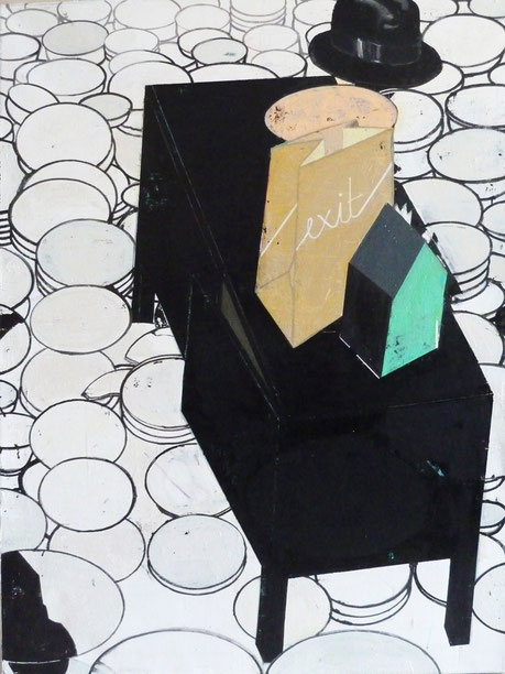 "Schögel's Schicksal,I.", 2013, 160 x 110 cm , Öl auf Leinen