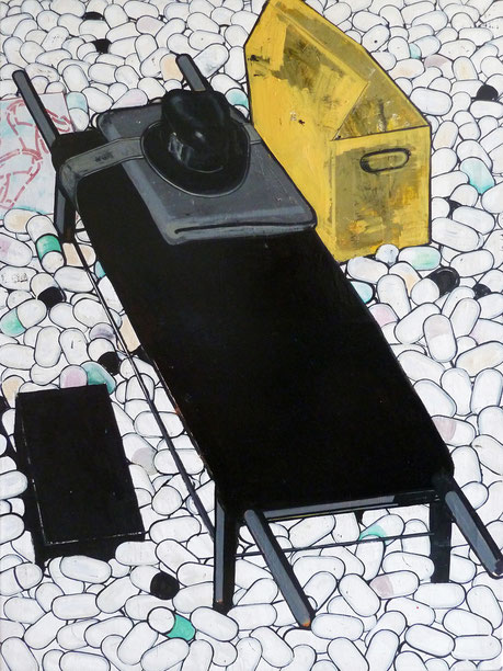 "Schögels Schicksal, III.", 2013, 160 x 110 cm, Öl auf Leinen