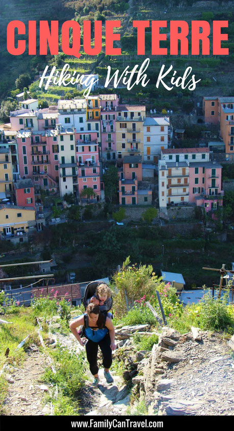 You can still hike Cinque Terre, Italy with small kids and we'll tell you how! Don't go until you've read this post! #familytravel #italy #travelwithkids #hikingwithkids