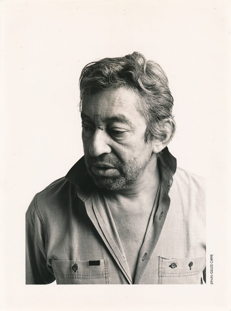 Serge Gainsbourg photo photographie couverture 45t Les Enfants de la chance. Gilles Cappé