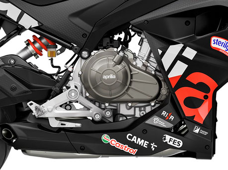 Aprilia RS 457 Replica - Ansicht Motor rechte Seite