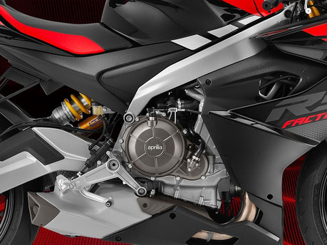 Aprilia RS 660 Factory - Ansicht Motor rechte Seite