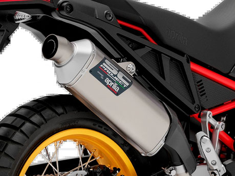 Aprilia Tuareg Rally 660 - Ansicht SC Auspuff-Endtopf