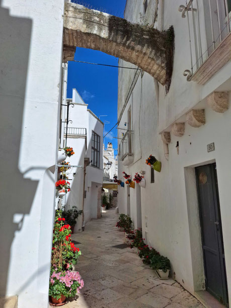 Les Pouilles : une jolie ruelle de Locorotondo