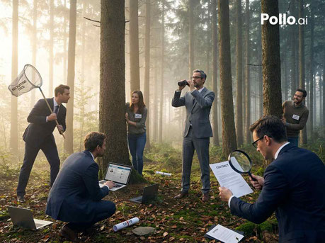 Die Jagd nach Talenten - Manager im Wald