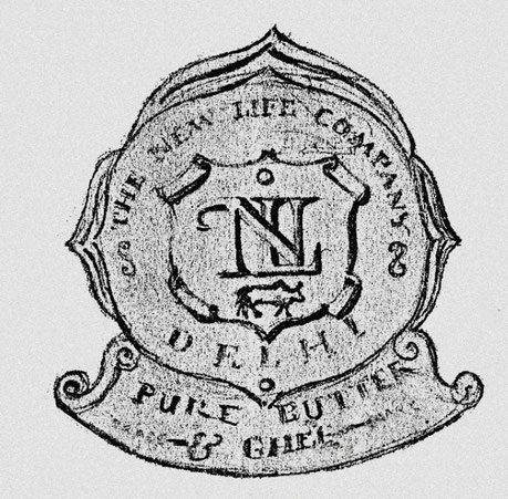 This label was designed by Dr. William Donkin for the ghee produced by the mandali in Dehra Dun during the New Life.