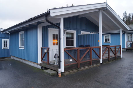 The Cabin we stayed at a huge campground in Ullared, Photo: Ulf F. Baumann