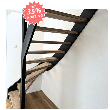 Trap met tapijt bekleden door expert-aan-huis