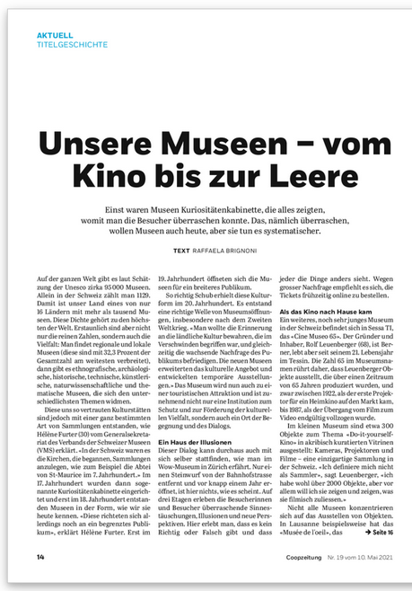 Coopzeitung N.19 vom 10. Mai 2021