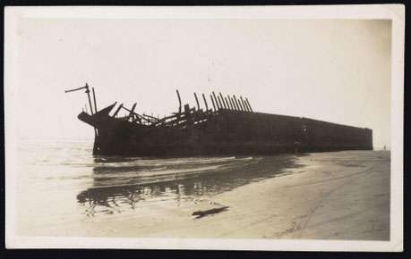 Remains of a ship (1924).