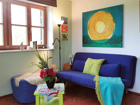 Gemütliche Sitzecke im Wohnzimmer 