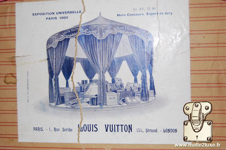 Exposition universelle Paris 1900 Gr. XV CI 99 Hors concours Expert du jury Louis Vuitton Paris 1 rue du scribe 454 Strand London