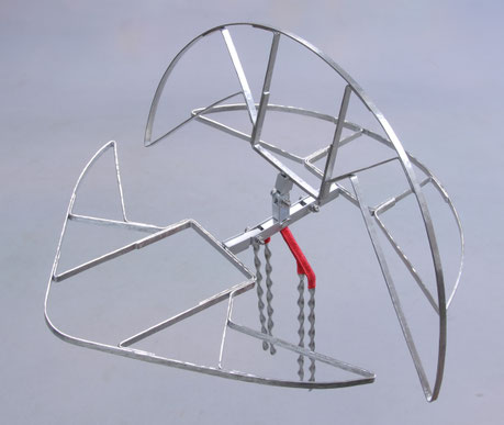 洋髪用綿帽子サポート金具 洋髪用綿帽子サポート金具 扇L ＜3枚羽根＞ : アズマ ONLINE