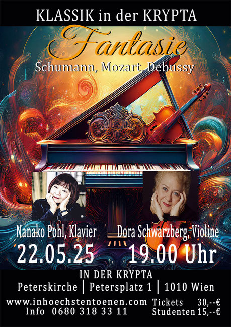 Fantasie   Mozart – Schumann - Debussy  in der KRYPTA