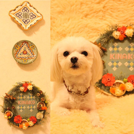 刺繍枠リース ワークショップ