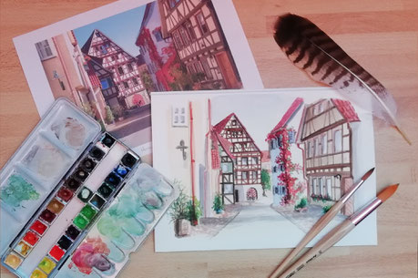Wasserfarben - Watercolour - Malerei - Malen lernen - Mal-Technik
