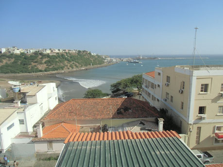 Praia - Vue de la chambre d'hôtel (Residencial Nazare)