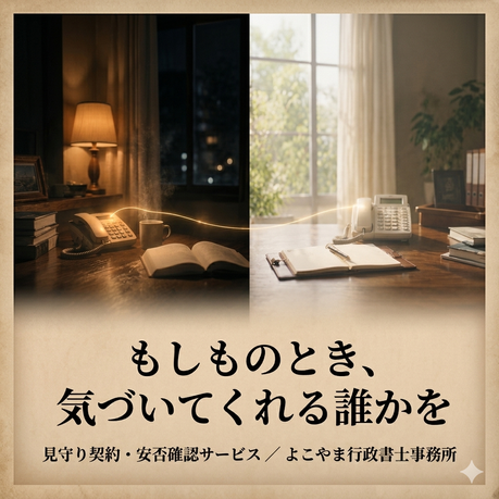 見守り契約・安否確認サービスのイメージ画像