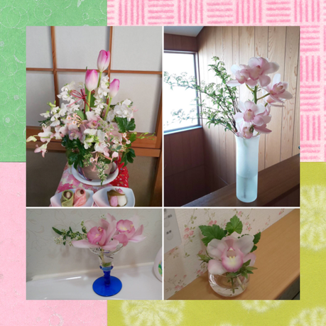 フラワーアレンジメント ワークショップ ひな祭り
