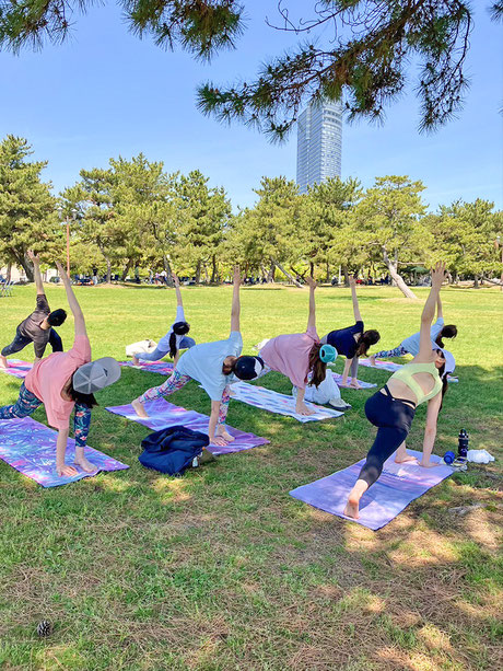 滋賀 大津 公園 ヨガ