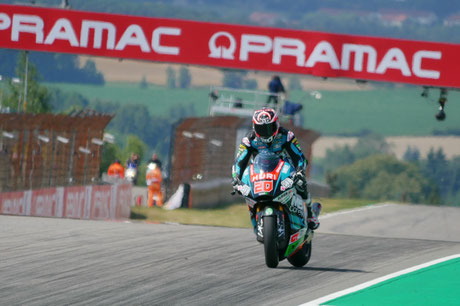 Fabio Quartararo in der Moto2 am Sachsenring 2018 für Speed Up