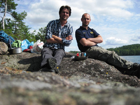 On our first outdoor canoeing trip 1o years ago