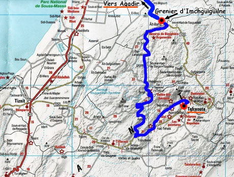 Tafraoute - Imchguiguilne - Agadir