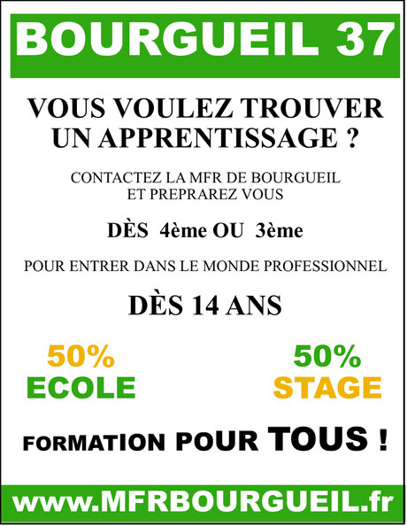 4EME ET 3EME PAR ALTERNANCE 50% STAGE ET 50% ECOLE